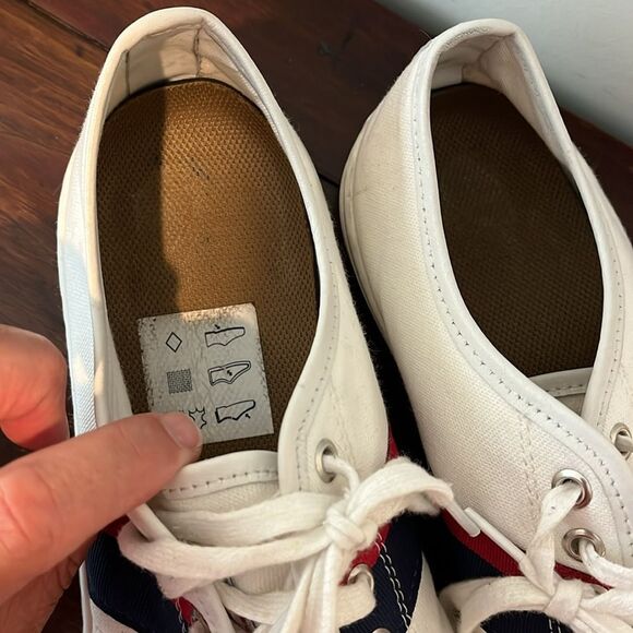 Polo by Ralph Lauren Shield Canvas Tennis Sneaker Casual Mens 4th of July shoes - Picture 2 of 10